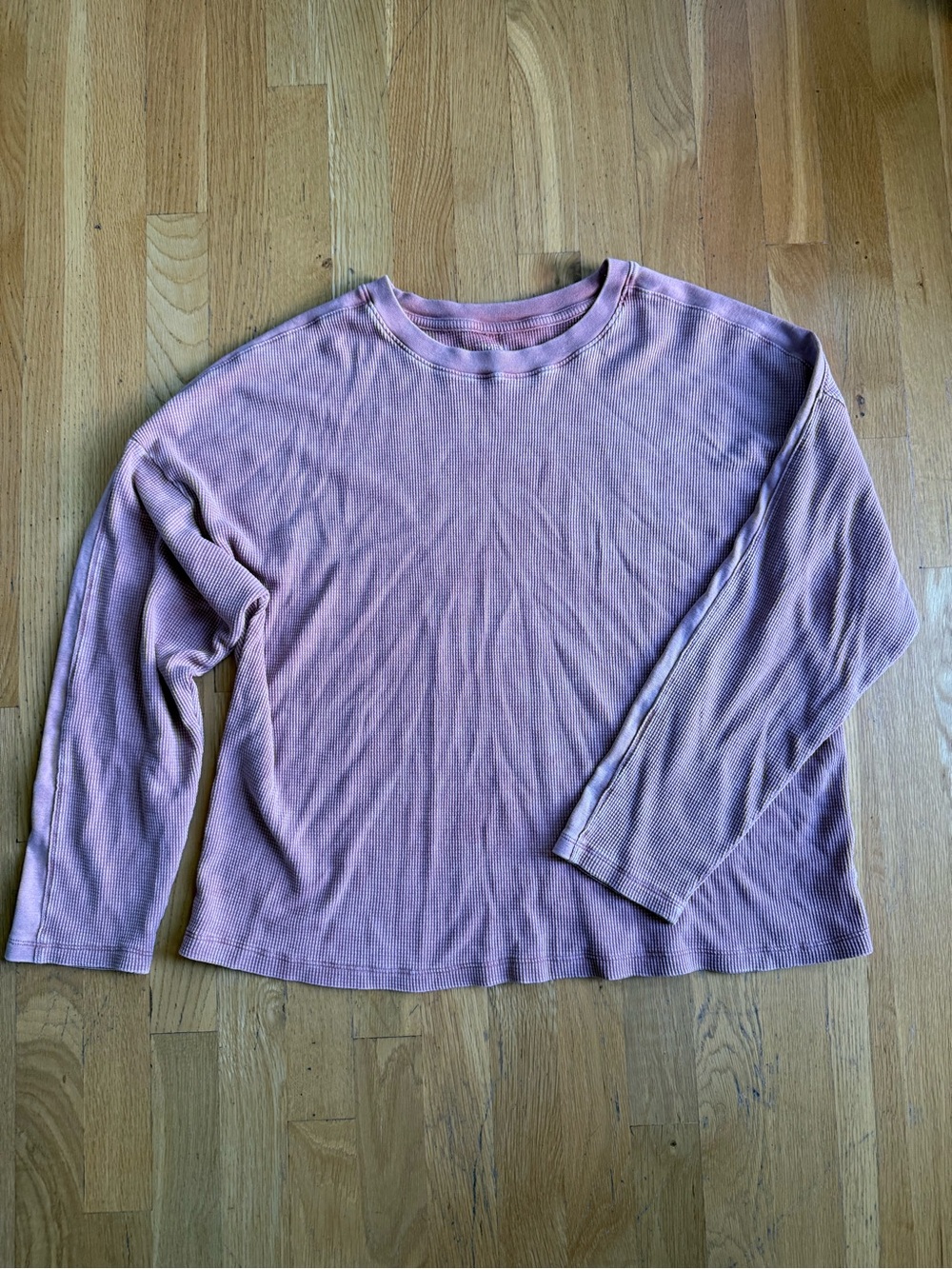 Time And Tru Pink Long Sleeve Thermal Shirt | XL